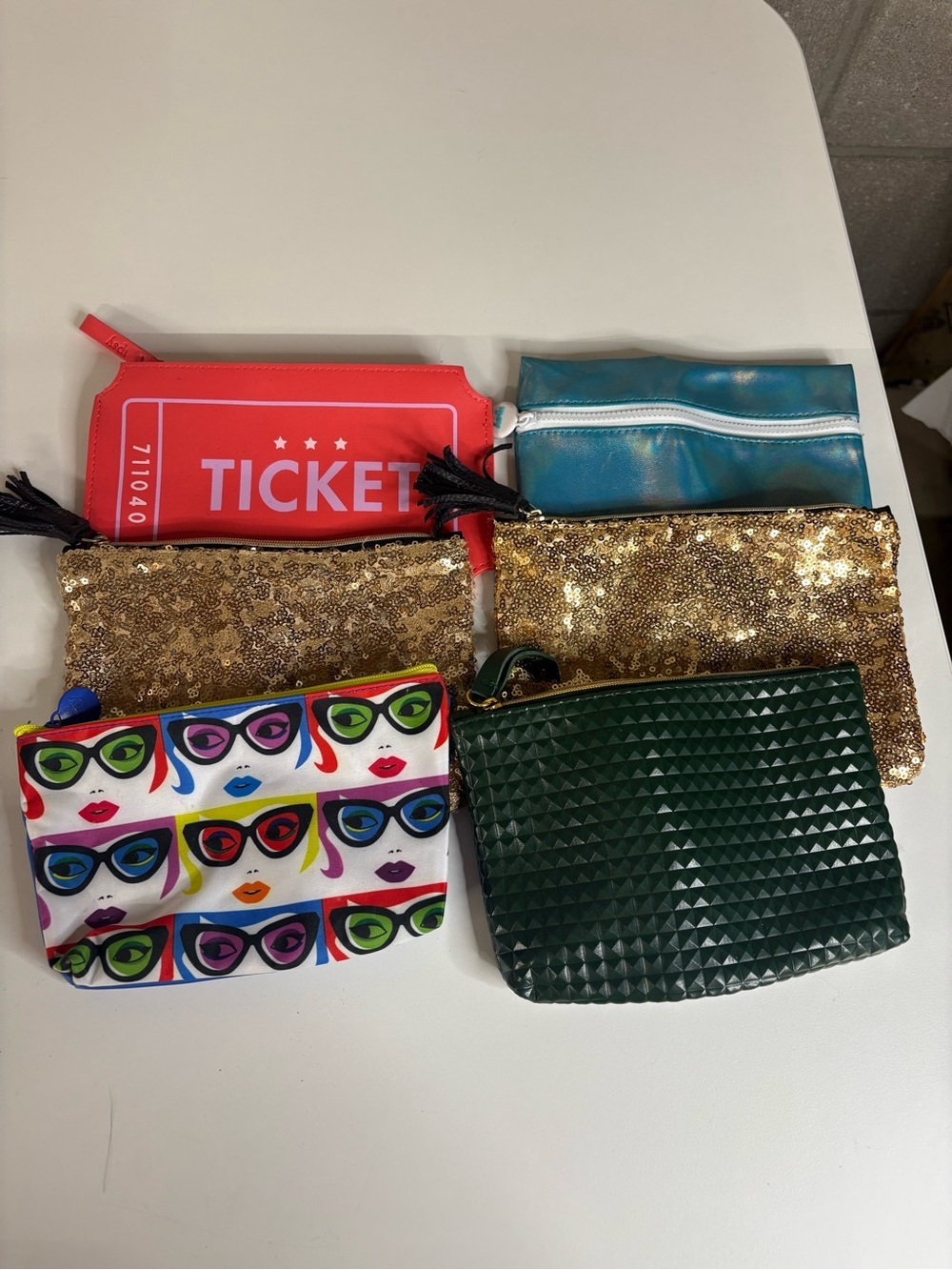 Lot Bundle IPSY Make-Up Bags Y2K Colorful